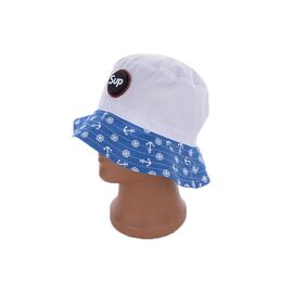 Фотография Панама детская унисекс 123-7 blue р.48-54 "Mabi" недорого оптом от прямого поставщика