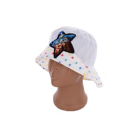 Фотография Панама детская на девочку 123-13 white р.48-54 "Mabi" недорого оптом от прямого поставщика