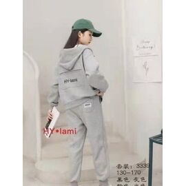 Костюм дитячий спортивний на дівчинку 3339 grey р.130-170 "Gold Kids" недорого оптом від прямого постачальника