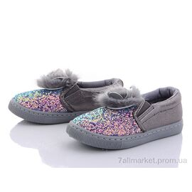 Фотография Слипоны детские без шнурков Весна/осень TL0137K-4 grey (6 пар р.25-30) "Clibee-Caleton" недорого оптом от прямого поставщика