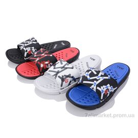 Шльопанці чоловічі пляжні Літо 23 mix (24 пар р.40-45) "FED" недорого оптом від прямого постачальника