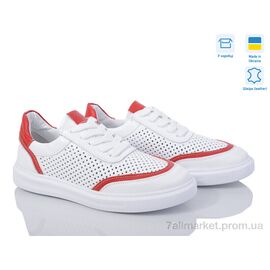 Фотография Кроссовки женские модные Весна/осень Люсі 24020 біло-червоний (6 пар р.36-40) "Prime-Opt" недорого оптом от прямого поставщика