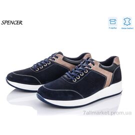 Кросівки чоловічі модні Весна/осінь 71 d.blue (8 пар р.40-44) "Spencer" недорого оптом від прямого постачальника