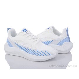 Кросівки жіночі модні Весна/осінь 176-39 white-blue (8 пар р.36-41) "Violeta" недорого оптом від прямого постачальника