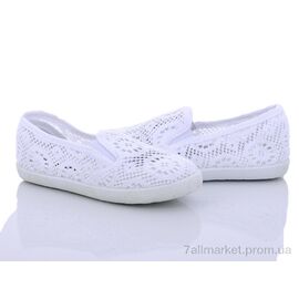 Фотография Слипоны детские без шнурков Лето B110-9 white (6 пар р.24-29) "Clibee-Caleton" недорого оптом от прямого поставщика