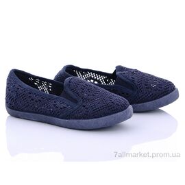 Фотография Слипоны детские без шнурков Лето B110-47 d.blue (6 пар р.24-29) "Clibee-Caleton" недорого оптом от прямого поставщика
