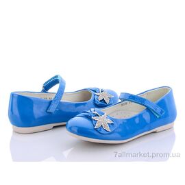 Фотография Балетки детские на девочку Лето Ш-13002 blue (6 пар р.31-36) "Clibee-Caleton" недорого оптом от прямого поставщика