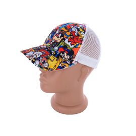 Фотография Кепка детская летняя унисекс 123-17 white р.50-54 "Mabi" недорого оптом от прямого поставщика