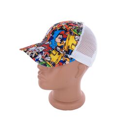 Фотография Кепка детская летняя унисекс 123-19 white р.50-54 "Mabi" недорого оптом от прямого поставщика