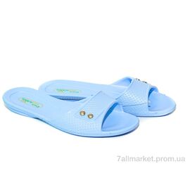 Шльопанці жіночі полегшені Літо 107 голубой (10 пар р.36-41) "Slippers" недорого оптом від прямого постачальника
