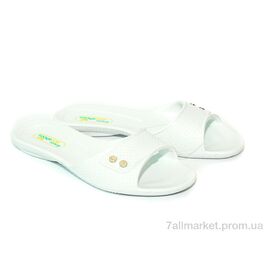 Шльопанці жіночі полегшені Літо 107 белый (10 пар р.36-41) "Slippers" недорого оптом від прямого постачальника