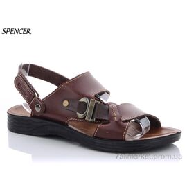 Сандалії чоловічі літні Літо 750 коричневый (6 пар р.41-45) "Spencer" недорого оптом від прямого постачальника