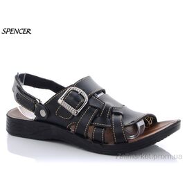 Сандалії чоловічі літні Літо 753 черный (6 пар р.41-45) "Spencer" недорого оптом від прямого постачальника
