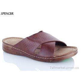Шльопанці чоловічі пляжні Літо LEXUS 01 коричневый (6 пар р.40-44) "Spencer" недорого оптом від прямого постачальника