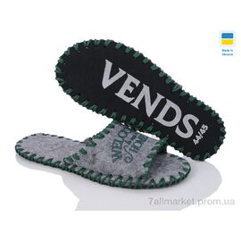 Тапки чоловічі домашні Весна/осінь 374M сірий (9 пар р.40-45) "Active" недорого оптом від прямого постачальника