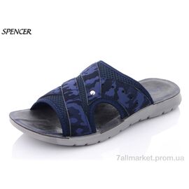 Шльопанці чоловічі пляжні Літо 4800-2 (6 пар р.41-45) "Spencer" недорого оптом від прямого постачальника