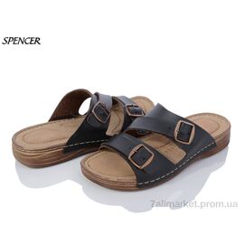 Фотография Шлепки мужские пляжные Лето 02 black (6 пар р.40-44) "Spencer" недорого оптом от прямого поставщика
