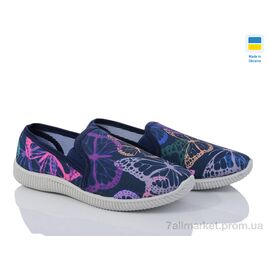 Сліпони жіночі тканинні Весна/осінь Prime 20-142 метелик (8 пар р.36-41) "Prime-Opt" недорого оптом від прямого постачальника