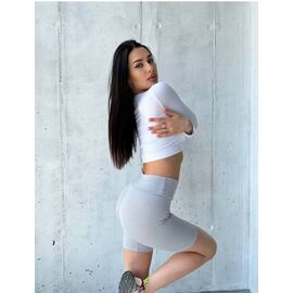 Фотография Велосипедки женские 113-3 grey р.S-L "PRENSES" недорого оптом от прямого поставщика