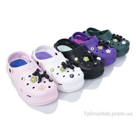 Крокси жіночі літні Літо 118-1 mix (12 пар р.36-41) "Inblue" недорого оптом від прямого постачальника