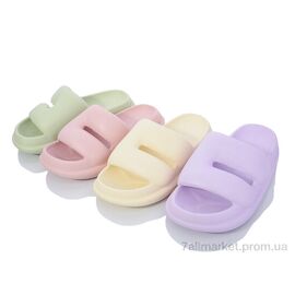 Шльопанці жіночі полегшені Літо 002 mix (12 пар р.36-41) "Inblue" недорого оптом від прямого постачальника