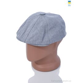 Кепка для чоловіків Літо Кепка восьмиклинка св.сірий (5 шт. р.сітка56-60) "VIOLA" недорого оптом від прямого постачальника