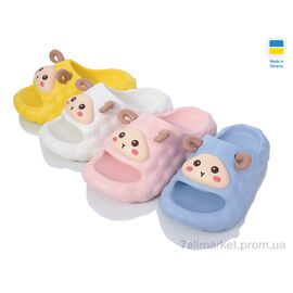 Фотография Шлепки детские летние Лето 806-12 mix (12 пар р.30-35) "Inblue" недорого оптом от прямого поставщика