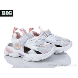 Фотография Кроссовки детские модные Лето 3598-3039-6 silver (8 пар р.26-31) "BIG" недорого оптом от прямого поставщика