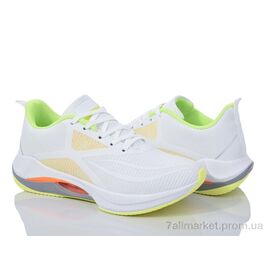 Кросівки жіночі модні Весна/осінь 24-155 white-green (8 пар р.36-41) "Violeta" недорого оптом від прямого постачальника