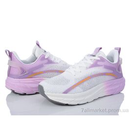 Кросівки жіночі модні Весна/осінь 20-1028 white-purple (8 пар р.36-41) "Violeta" недорого оптом від прямого постачальника