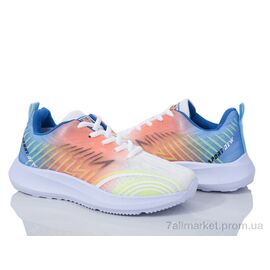 Кросівки жіночі модні Весна/осінь 182-36 white-orange (8 пар р.36-41) "Violeta" недорого оптом від прямого постачальника