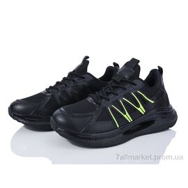 Кросівки чоловічі модні Весна/осінь 149-41 black (8 пар р.40-45) "Violeta" недорого оптом від прямого постачальника