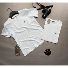 Футболка чоловіча 087 white р.M-3XL "Verton" недорого оптом від прямого постачальника