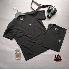 Футболка чоловіча 100 black р.M-3XL "Verton" недорого оптом від прямого постачальника