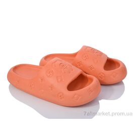 Шльопанці жіночі полегшені Літо 3613-8003 orange (6 пар р.36-41) "Мир" недорого оптом від прямого постачальника