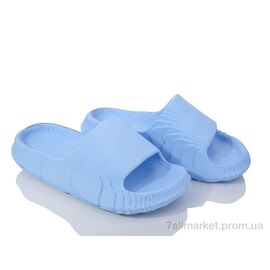 Фотография Шлепки женские облегченные Лето 3613-8005 l.blue (6 пар р.36-41) "Мир" недорого оптом от прямого поставщика