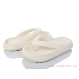 Шльопанці жіночі полегшені Літо 3612-1619 beige (6 пар р.36-41) "Мир" недорого оптом від прямого постачальника