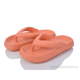 Шльопанці жіночі полегшені Літо 3612-1619 orange (6 пар р.36-41) "Мир" недорого оптом від прямого постачальника