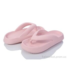 Шльопанці жіночі полегшені Літо 3612-1619 pink (6 пар р.36-41) "Мир" недорого оптом від прямого постачальника