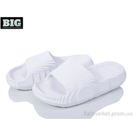 Шльопанці жіночі полегшені Літо 3613-8005 white (6 пар р.36-41) "BIG" недорого оптом від прямого постачальника