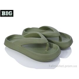 Шльопанці жіночі полегшені Літо 3612-1619 green (6 пар р.36-41) "BIG" недорого оптом від прямого постачальника