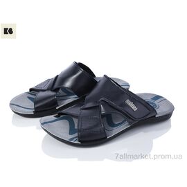 Шльопанці чоловічі пляжні Літо 3609-5112E navy (6 пар р.41-45) "BIG" недорого оптом від прямого постачальника
