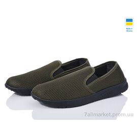 Фотография Слипоны мужские модные Лето 144 хакі (10 пар р.41-45) "DeMur" недорого оптом от прямого поставщика