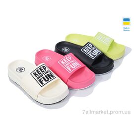 Шльопанці жіночі полегшені Літо 3196-2 mix (12 пар р.36-41) "Inblue" недорого оптом від прямого постачальника