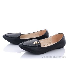 Балетки жіночі зручні Весна/осінь 18-LR230 black (8 пар р.36-41) "STAR" недорого оптом від прямого постачальника