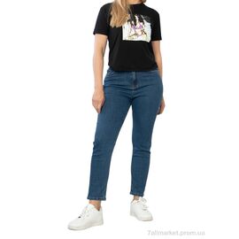 Фотография Джинсы женские Весна/осень 163-449 dark-blue (8 шт. р.сетка 34-44) "Massmag" недорого оптом от прямого поставщика