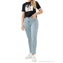 Фотография Джинсы женские Весна/осень 163-449 light-blue (8 шт. р.сетка 34-44) "Massmag" недорого оптом от прямого поставщика