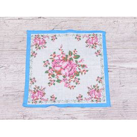 Фотография Носовой платок женский ES034 blue р.30*30 "Shawls" недорого оптом от прямого поставщика