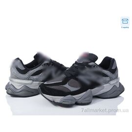 Фотография Кроссовки женские модные Весна/осень HD1(9060-1) black-grey (8 пар р.36-41) "Violeta" недорого оптом от прямого поставщика