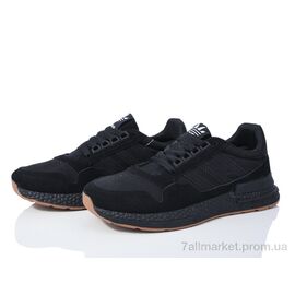 Кросівки чоловічі модні Весна/осінь HD15(182-35) black (8 пар р.40-44) "Violeta" недорого оптом від прямого постачальника